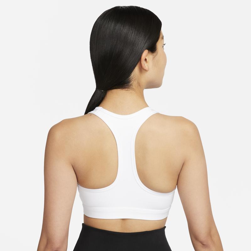 Nike Solid Color Crew Neck Sleeveless Crop Sports Bra Women Sports Bra White DX6822-100