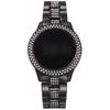 Unisex Double Row Diamond Waterproof LED Watch with Large Dial