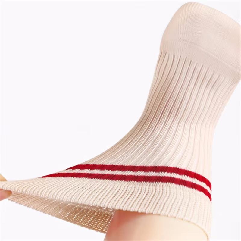 Kids Socks For Girls Boys Cotton Striped Children's Sock Soft Student Sport White Black Baby Toddler Sock Spring Autumn 0-8Years