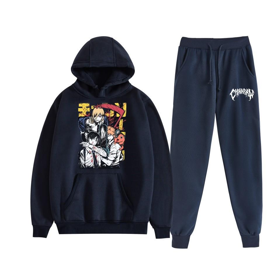 Chainsaw Man Chainsaw Man Anime Loose Hooded Sweater Set Hoodie Spot