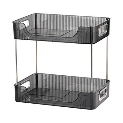 Organizador de Escritorio de 2 Niveles Espacio Amplio Estante de Almacenamiento Moderno Estantes para Oficina Dormitorio Decoración del Hogar
