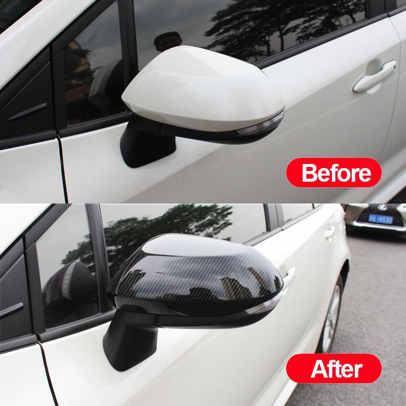 For Toyota Corolla E210      2024 ABS Carbon Car Rearview Mirror Side Cover Shell Trim Molding Accessories