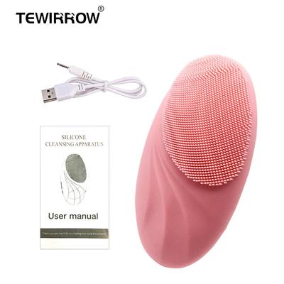 Brosse électrique de nettoyage du visage en Silicone, Rechargeable, imperméable, pour tout le corps, Massage du visage, pour tous les Types de peau
