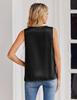 European Summer Women's Satin V-Neck Camisole Sleeveless Top