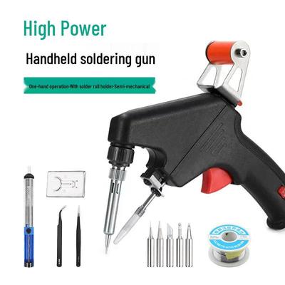European Standard High-Power Soldering Gun Set with Internal Heating and Solder Feeding for Household Use