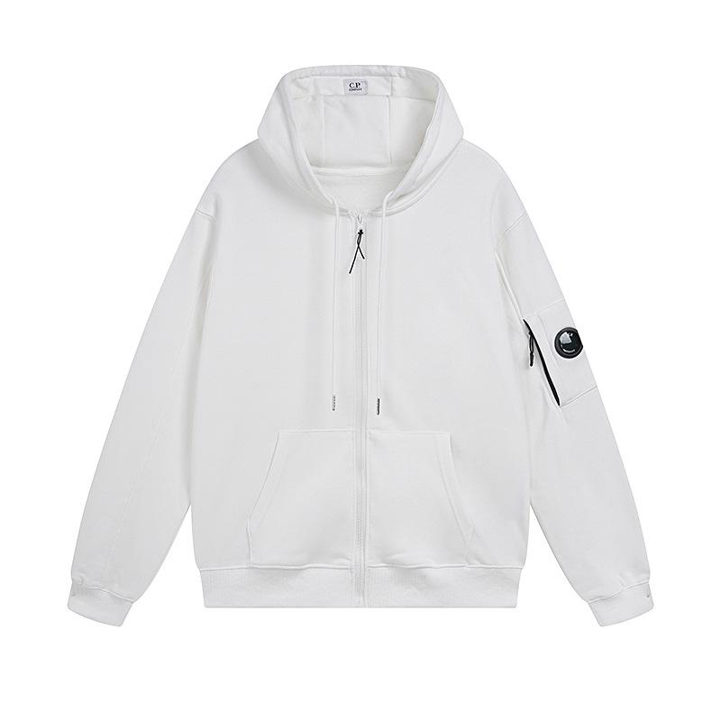 Jachetă Unisex CP Pioneer cu Fermoar și Buzunar pentru Lentile: Design Trendy Monocrom Toamnă/Iarnă