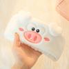 Elastic Women Shower Hairband Face Washing Headband Cute Piggy Plush Face Wash Hairband Home Makeup Headband