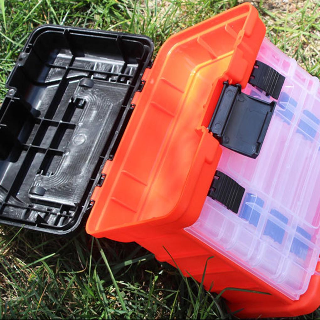Portable Tool Chest With Locking Clip For Storing Tools And Small Parts Fishing Tackle Box 4 Layers Fishing Box Portable