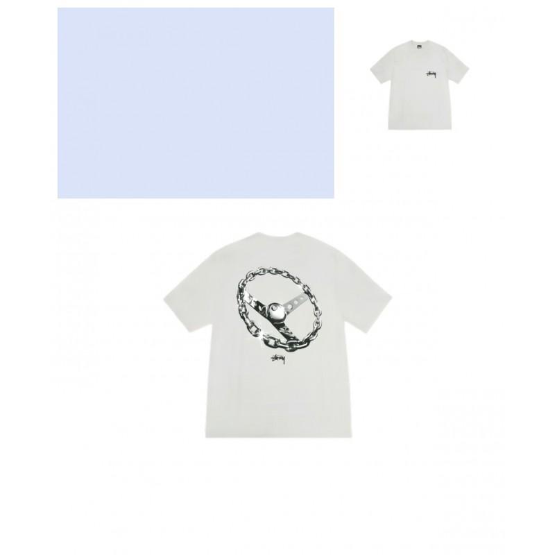 Mens Loose Fit Cotton Blend Short Sleeve T-Shirt With Cartoon Print Breathable Casual Tee Teens Adults