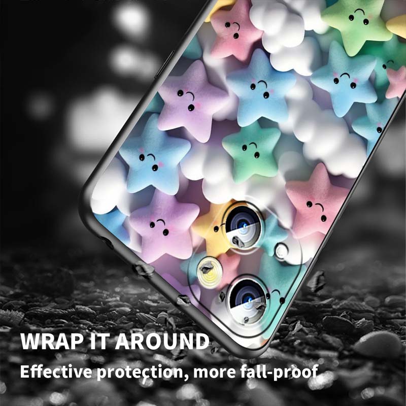 Cartoon Animals Cute Phone Case For Apple iPhone 17 16 16E 15 14 13 12 11 Pro Max Plus Black Soft Silicone