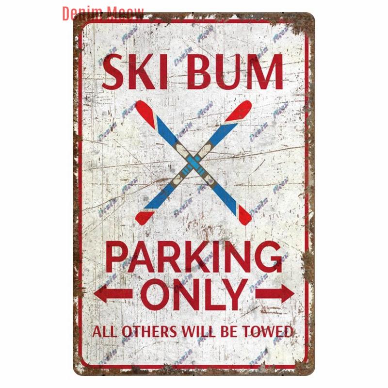 Vintage Parking Only Area Poster, Retro Beach Bum Place Metal Tin Sign, Private Parking Space, Decorative, Room Plate, WY276 20x30cm