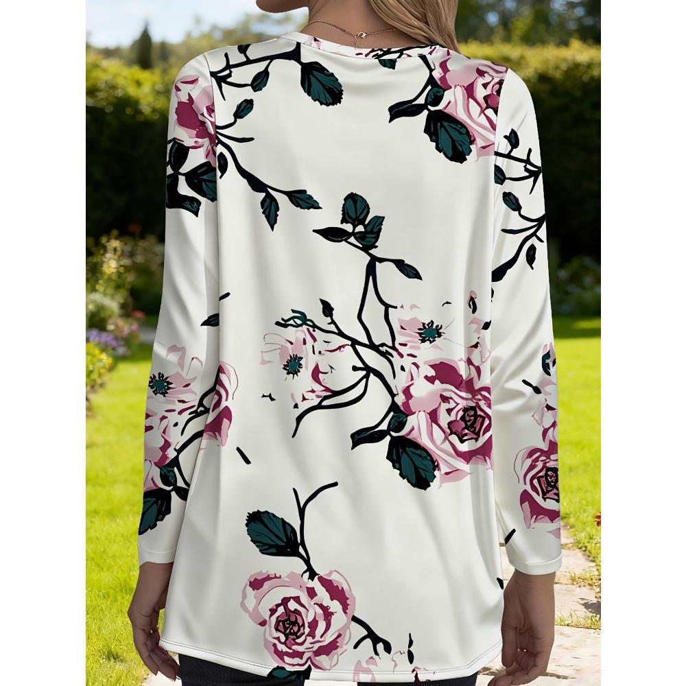 Women S Long Sleeve T-Shirt Women S Fashion Loose Top Spring And Autumn Versatile Casual Shirt S