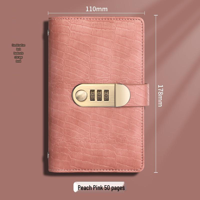 2025 Cross-Border Cash Savings Album with Password Lock for Financial Management and Accounting