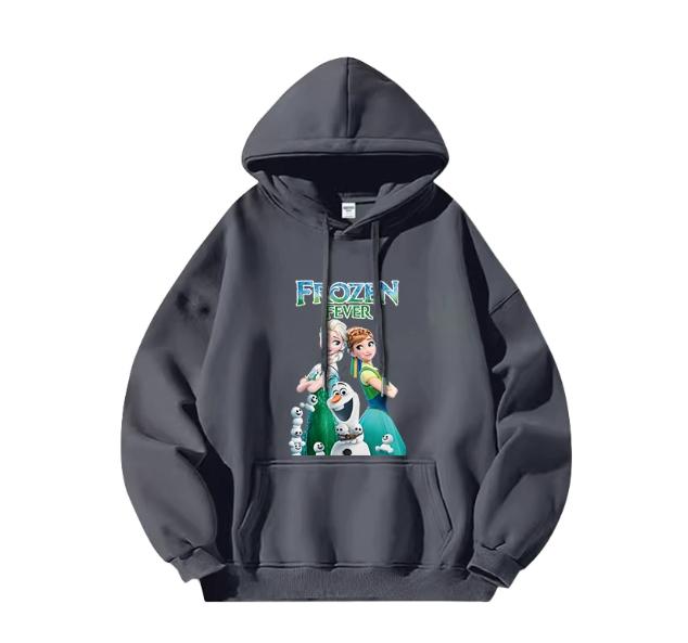 

2025 Новая женская толстовка Disney Frozen Высокое качество 2025 Новая одежда принцессы Эльзы Анны Девочки Свободная куртка Уличная одежда Топ 3XL