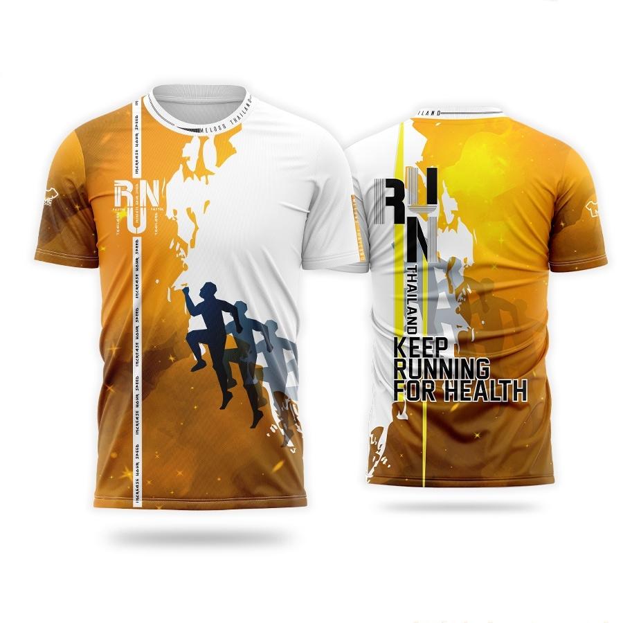 Laufen Sport 3D-Druck Sommer Unisex Kurzarm T-Shirt Outdoor Fitness Sport Schnelltrocknend Locker Y2k Bequeme Kleidung 3XL yellow