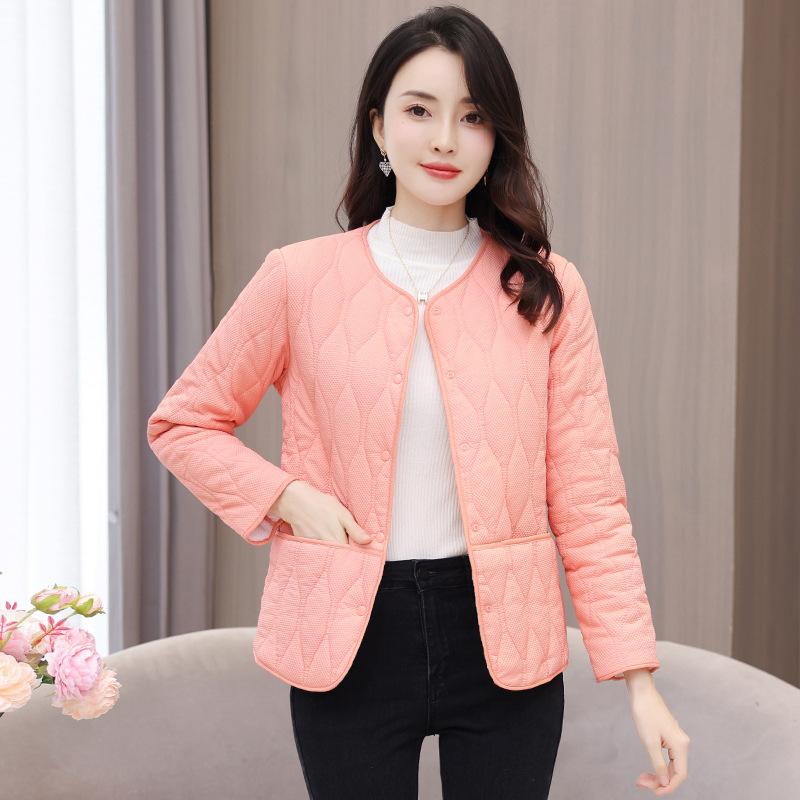 Light and Thin Cotton-padded Clothes Liner, Autumn and Winter New Cotton Clothes Women's Fashion Inner with Short Velvet Women's Coat