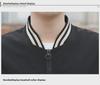 Men's Korean Style Spring/Autumn 2023 Trendy Solid Color Baseball Jacket