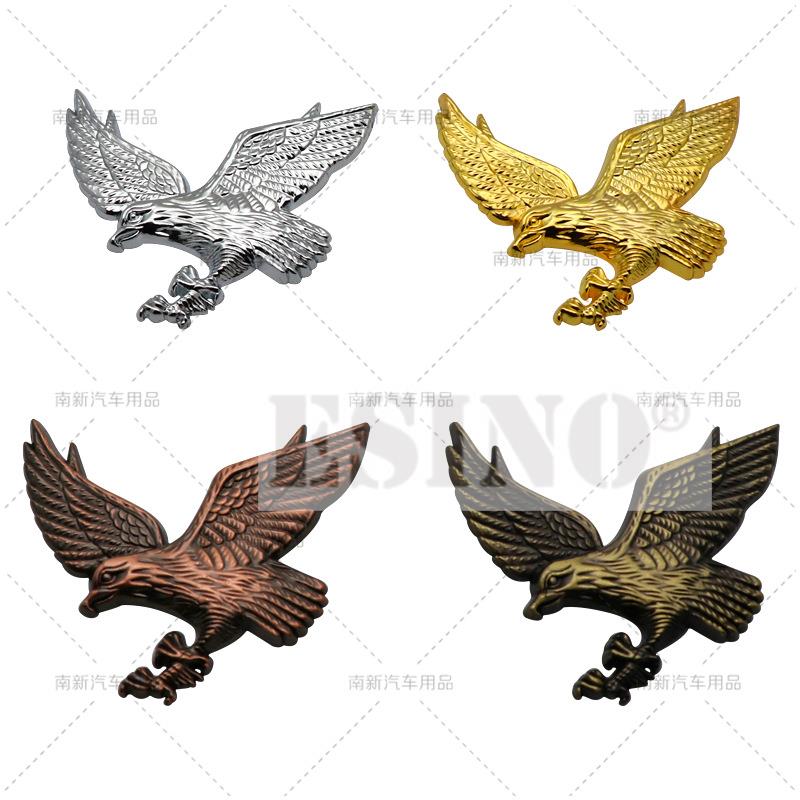 3D Flying Male Eagle Car Trunk Zinc Alloy Adhesive Badge Emblem Car Rear Body Tailgate Accessories Adhesive Styling Badge