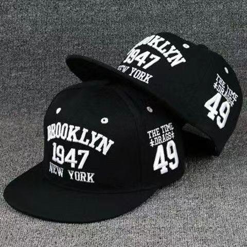 Hip Hop Hat Men's Flat Rim Hat Youth Couple Street Dance Baseball Cap Student Cap Women's Sun Protection Hat