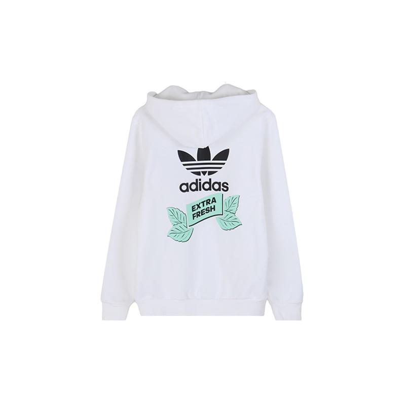 Adidas Originals Trefoil Bodega Kapuzenjacke mit durchgehendem Reißverschluss für Herren Jacken Weiß FP7703