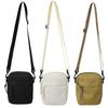 Unisex Crossbody Bag Fashion Lady Shoulder Bag Portable Solid Color for Shopping