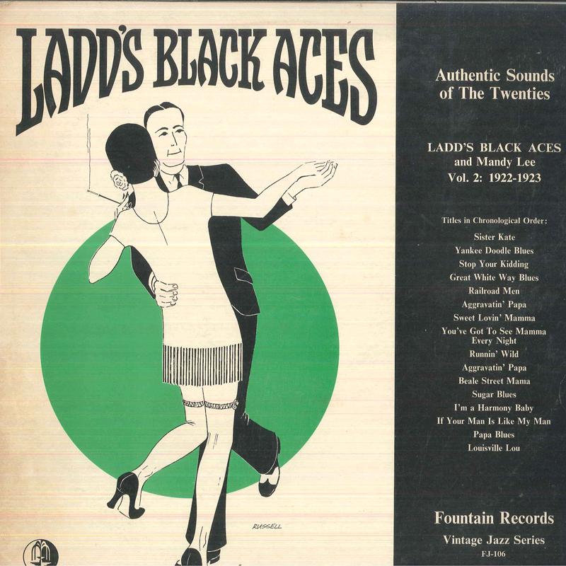 

LP Record LADDS BLACK ACES Vol 2 19221923 FJ106 FOUNTAIN 197 UK Jazz Used