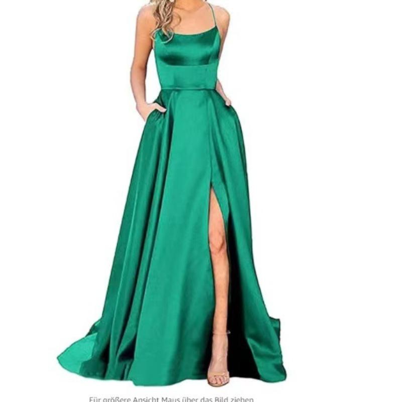 Solid color bridesmaid dress long dress thin off shoulder girlfriend fashion bridesmaid evening dress