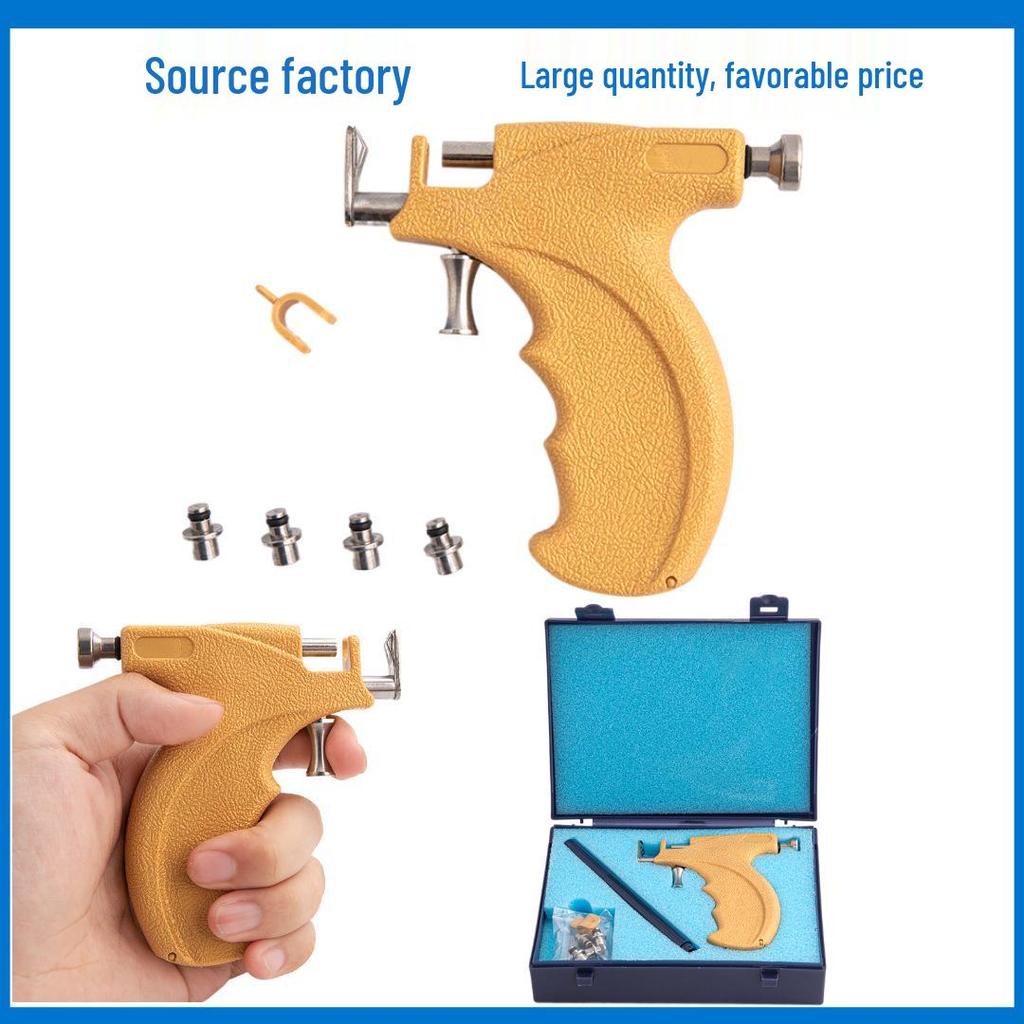 Stainless Steel Ear Piercing Gun with Ear Studs
