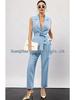 2025 Women's Summer 2-Piece Blazer Vest & Wide Leg Pants Set