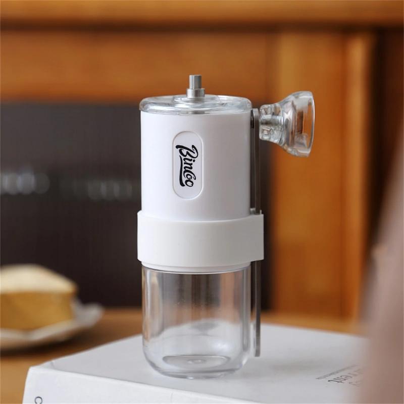 Bärbar Manuell Kaffebönsmalare med Konisk Keramisk Burr Vikbar Kaffekvarn för Utomhusresor Camping