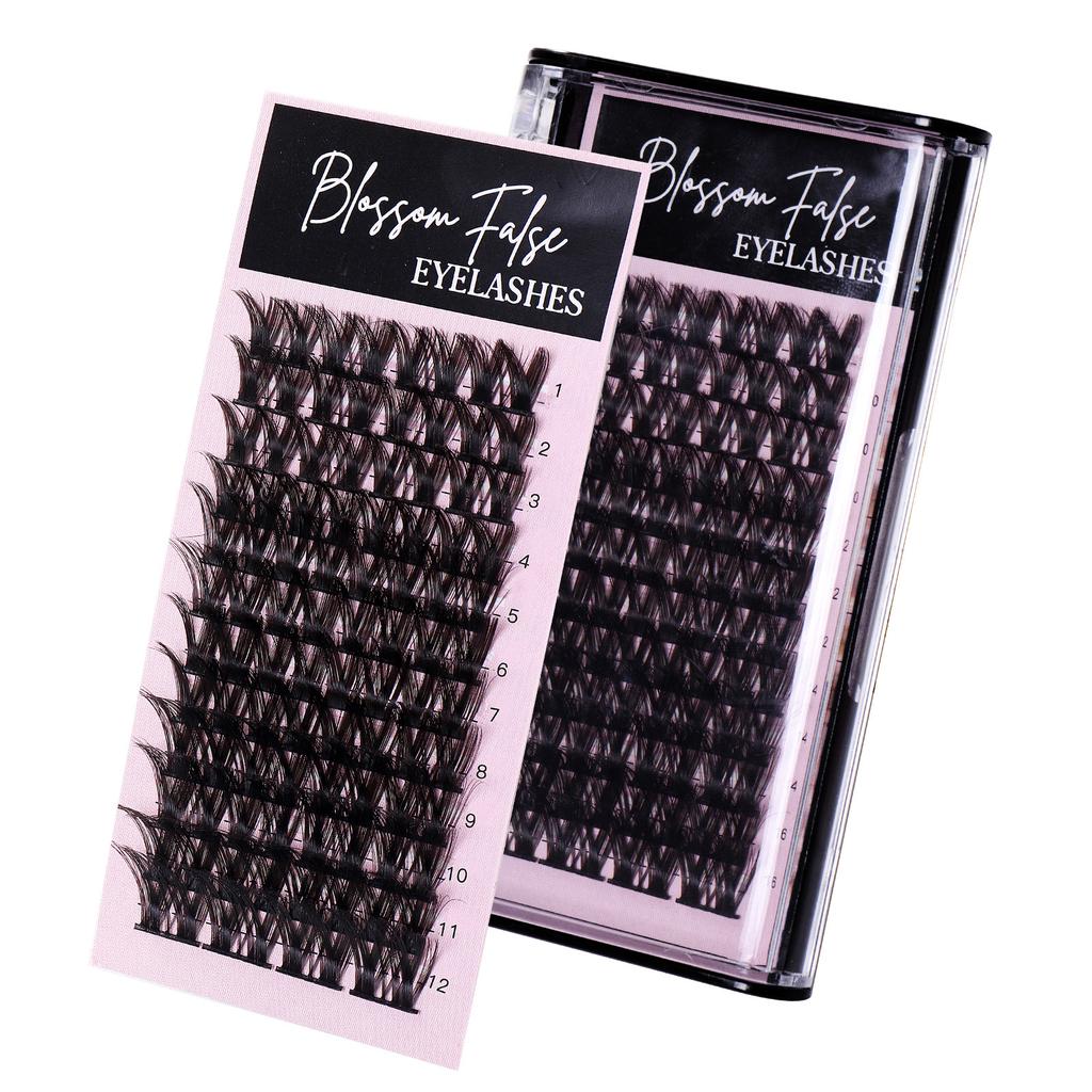 Large Capacity Single Tuft Hair Segmented False Eyelashes Natural Thick Eyelashes