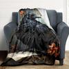 1pc Raven Art Print Blanket Lightweight Blanket Throw Blanket For Sofa, Bed, Travel, Camping, Livingroom, Office yy251010001