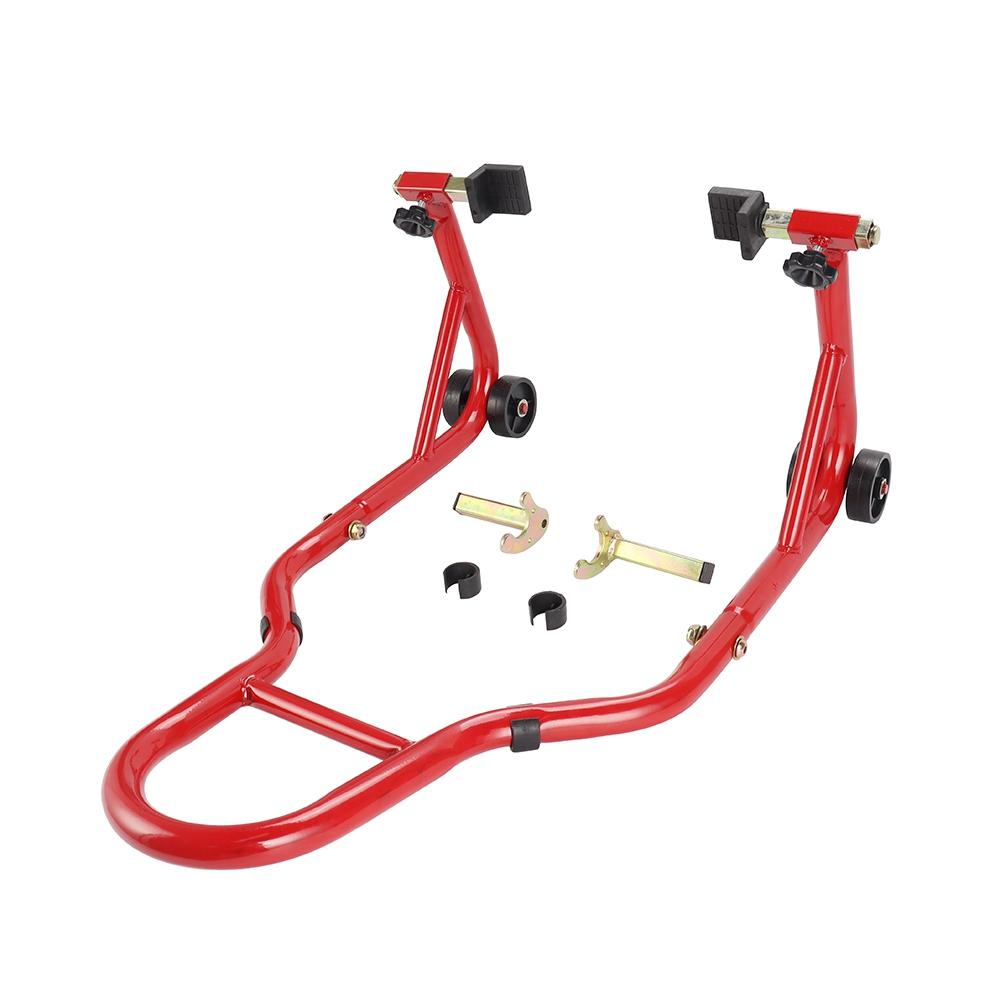 Motorcycle Black/Red Full Set Rear Wheel Support Stand Wheel Stand Auto Aheel Support Frame Tire Repairing Tool