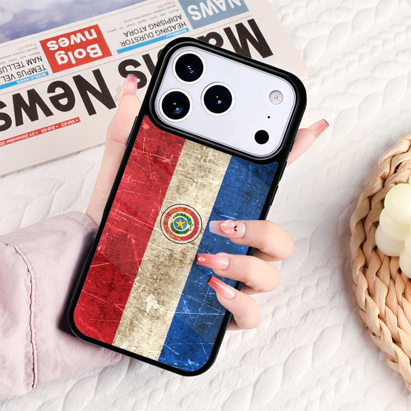 Paraguay Flag Phone Case For IPhone 17 16e 15 14 13 12 11 Pro Max Air Mini Soft Protective Cover