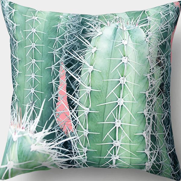 New Creative Home Green Plant Succulent Pillowcase Flower Leaves Car Pillow Cushion