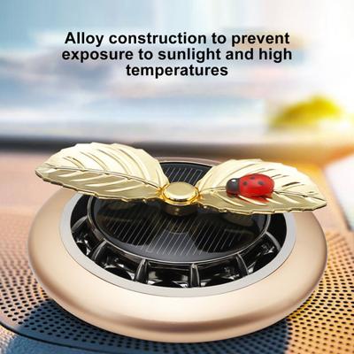 Car Aromatherapy Leaf Ladybug Shape Car High Temperature Resistant Interior Aromatic Freshener Car Air Conditioner Vent Clip Car Dashboard Perfume