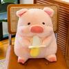 Adorable Lulu Pig Plush Toy Cute Banana Pig Stuffed Animal Pillow Soft Pp Cotton Cushion 50cm