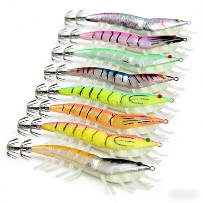 Umbrella-shaped Hook Luminous Fake Shrimp Bait12cm22gSea Fishing Lure Night Fishing Squid Special Bait