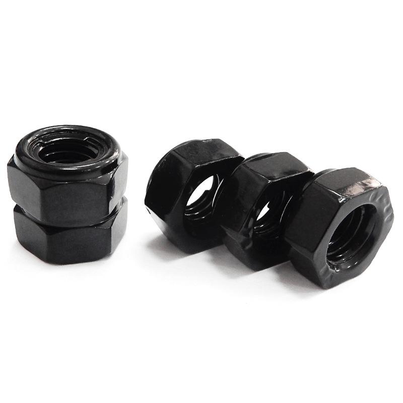 Electrophoretic Black M3-M16 304 Stainless Steel Anti-Loosening Hex Nut & Washer