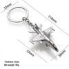 Creative Metal Airplane Keychain - Miniature Engine Pendant & Aviation Gift