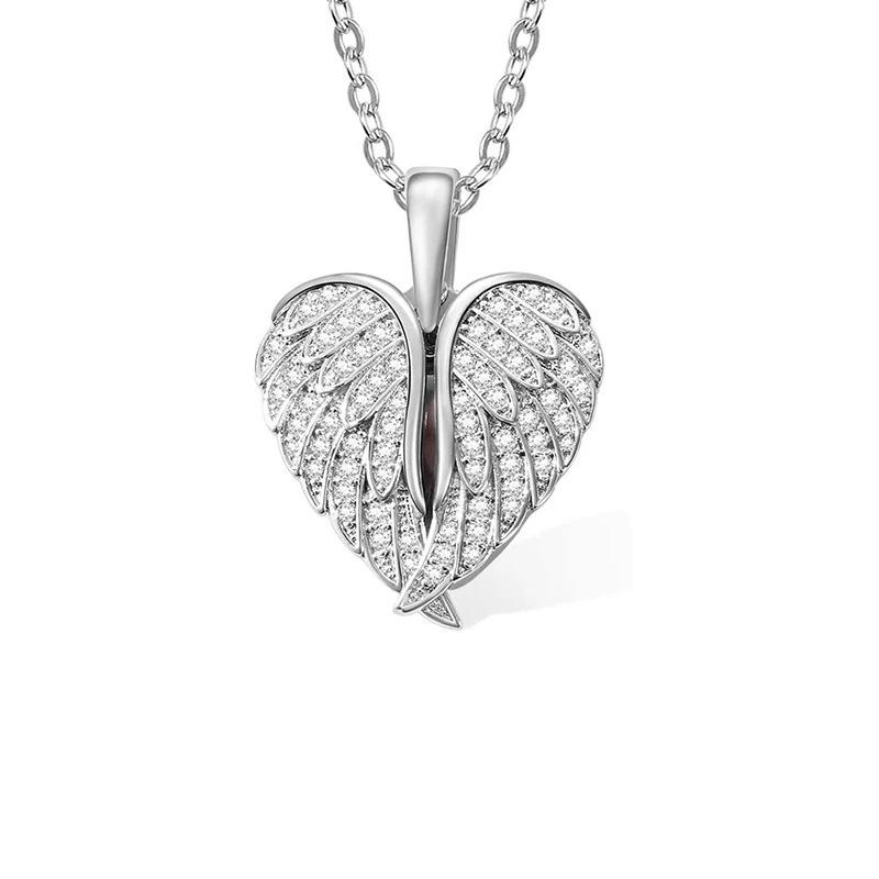 European-American Double Layer Heart Necklace with Zirconia and Custom Name - Valentine's Day Gift for Women