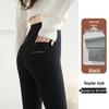 Women's High-Waisted Fleece-Lined Warm Cotton Pants - Slimming Autumn/Winter New Arrivals with Back Pocket