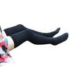 1Pair New Hot Mini Women Girls Fashion Opaque Over Knee Thigh High Elastic Sexy Stockings Black/White Over the Knee Stockings