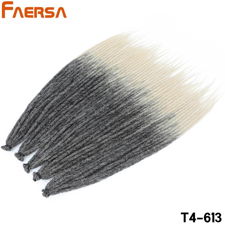 Дреды, вязанные крючком, косы, наращивание волос, синтетические для чернокожих женщин, 10 шт./упак., цветные дреды с эффектом омбре, аксессуары для волос 36 Inch