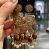 Brincos de pérola com borla de girassol em relevo de leão cameo vintage estilo palácio exagerados brincos redondos de madeira para mulheres presentes