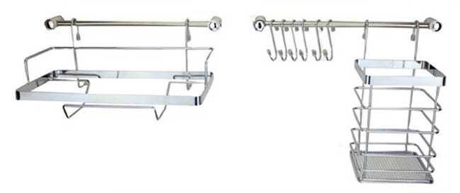 Corrimano da cucina 10 pezzi metlex mx-4540 argento lumarko!