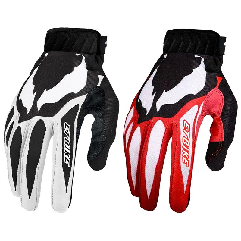 Motorcycle and bicycle gloves, outdoor sports and off-road, breathable and anti-slip, touch screen supported