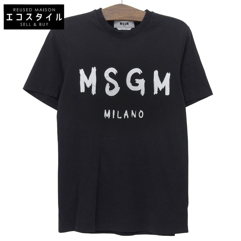 MSGM Excellent Condition Logo Print T-shirt, Men's, Black, Size XS Tops XS blackUsed