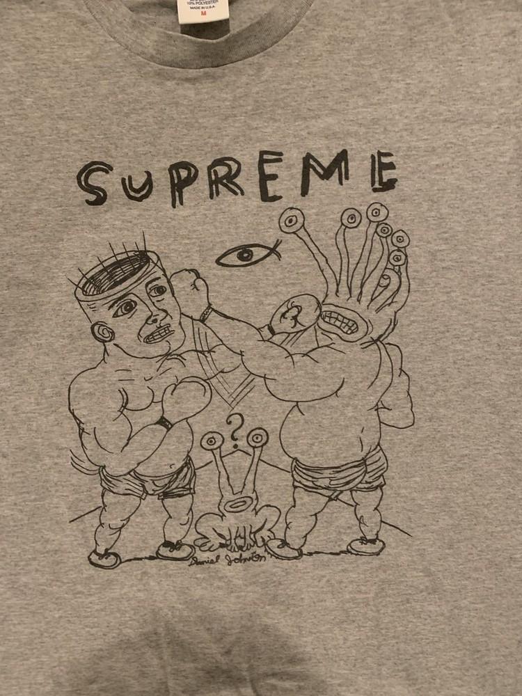 Daniel Johnston Вечный Бокс перепечатка серой футболки QT2204 Унисекс Футболка S