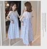 Korean Style Maternity Dress - Loose, Large Size, Medium To Long, Knee-Length Two-Piece for Summer & Autumn
